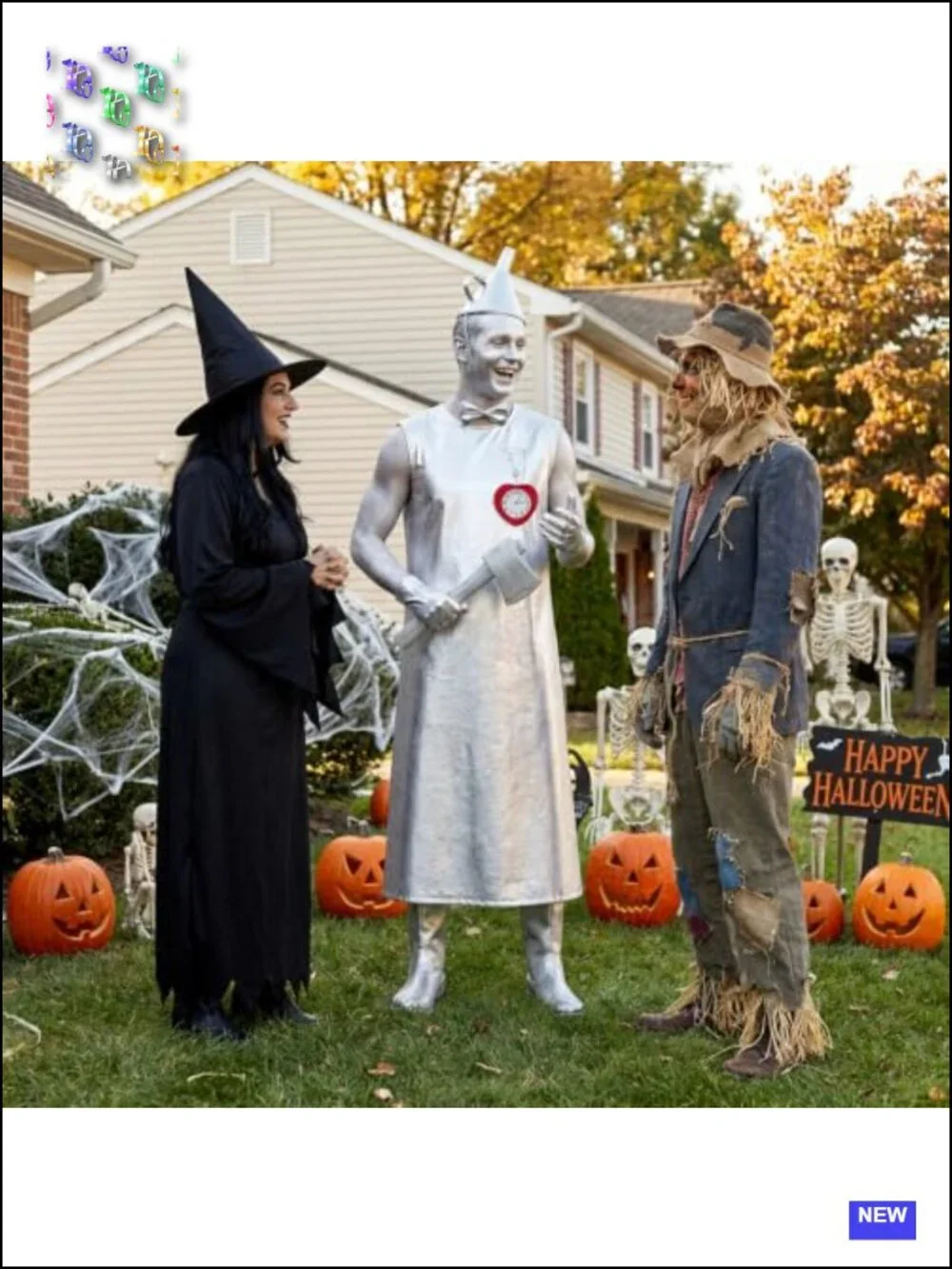 Silver Tin Man Halloween Costume with Funnel Hat Axe Accessories